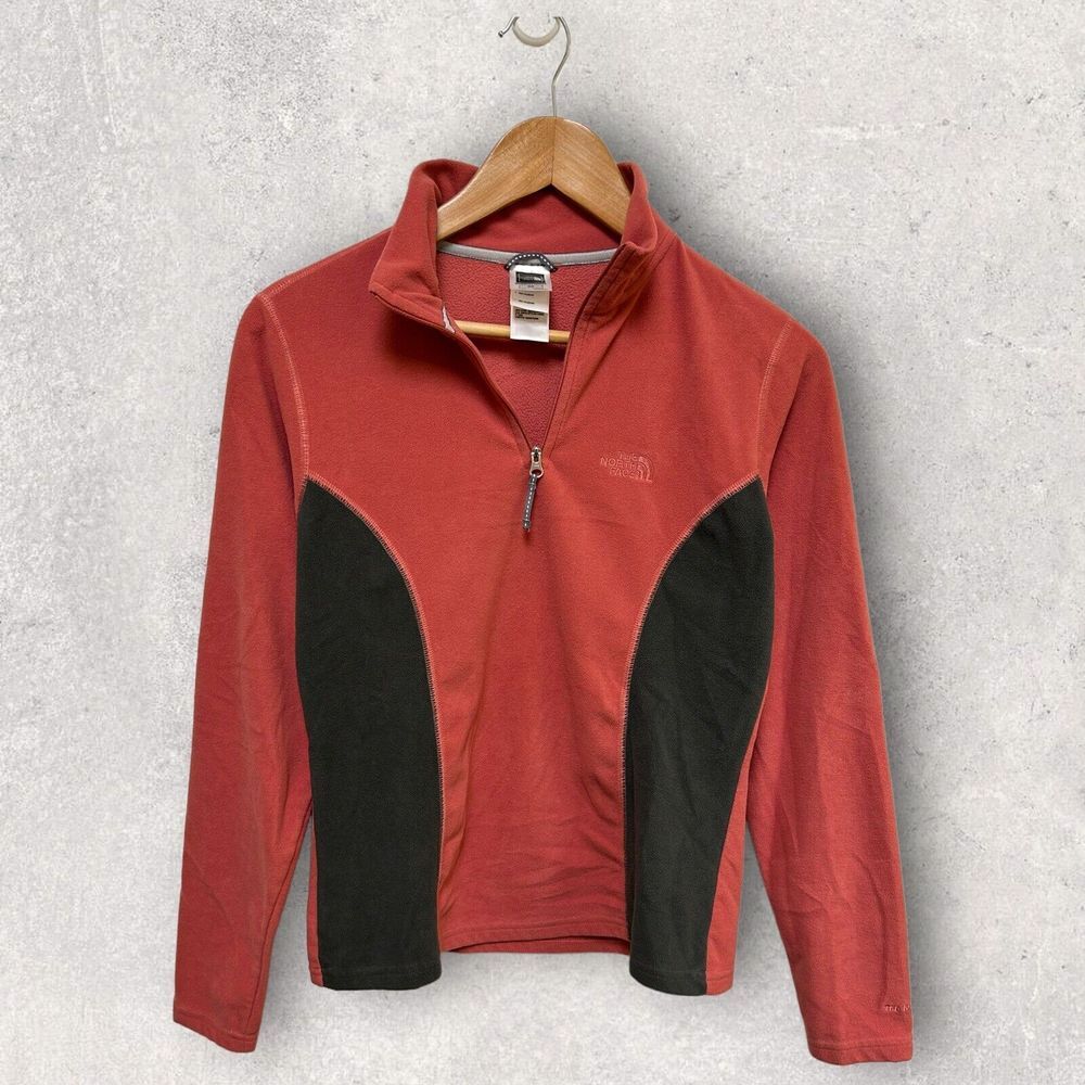The North Face‎ 1/4 Zip Jacket Women's Maeve Pink Gray Size Small